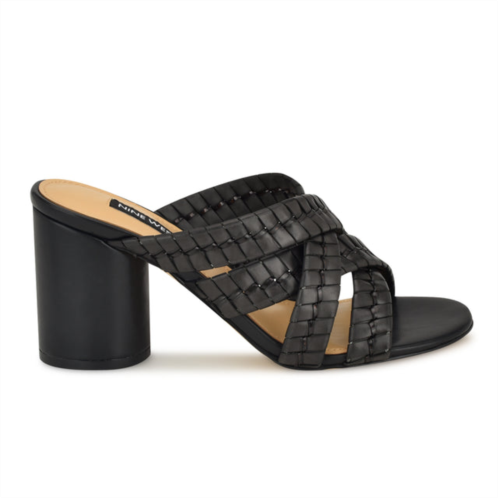 NINEWEST Wenea Strappy Heeled Slide Sandals
