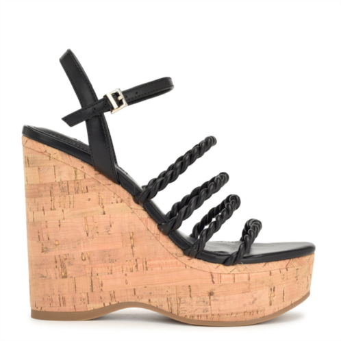 NINEWEST Renest Ankle Strap Wedge Sandals