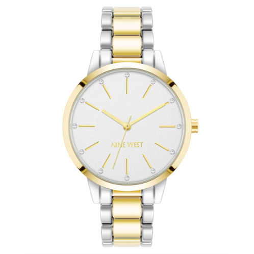 NINEWEST Crystal Accented Bracelet Watch