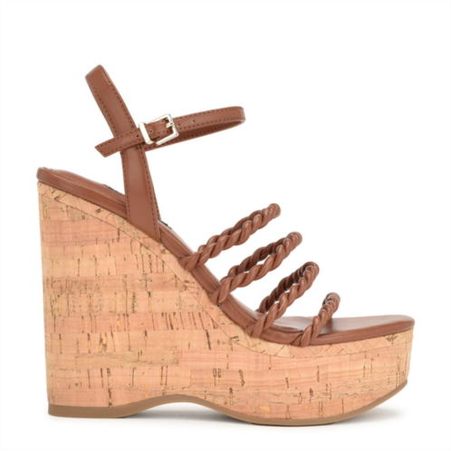 NINEWEST Renest Ankle Strap Wedge Sandals