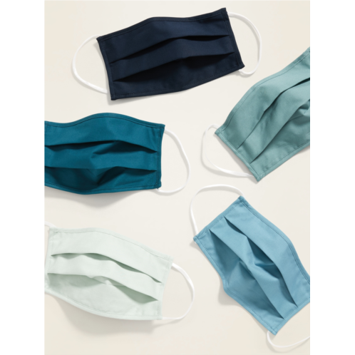 Oldnavy Variety 5-Pack of Triple-Layer Cloth Pleated Face Masks for Adults Hot Deal