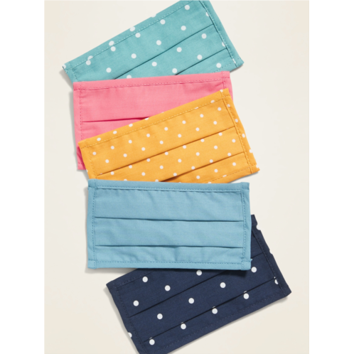 Oldnavy Variety 5-Pack of Triple-Layer Cloth Pleated Face Masks for Kids Hot Deal
