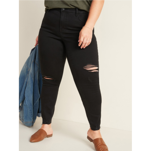 Oldnavy High-Waisted Secret-Smooth Pockets Plus-Size Rockstar Super Skinny Jeans