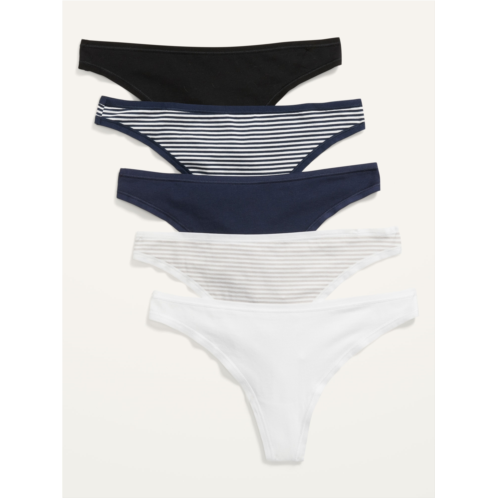 Oldnavy Supima® Cotton-Blend Thong Underwear 5-Pack