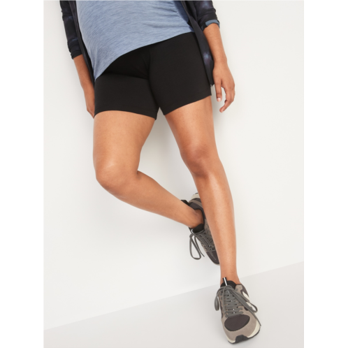 Oldnavy Maternity Full-Panel Biker Shorts -- 6-inch inseam