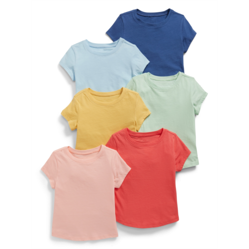 Oldnavy Crew-Neck T-Shirt 6-Pack for Toddler Girls