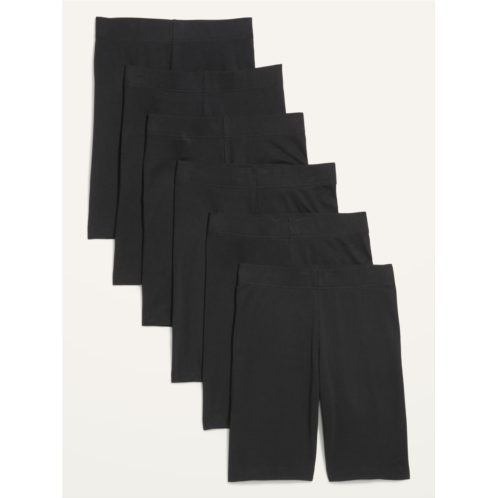 Oldnavy High-Waisted Biker Shorts 6-Pack for Women -- 8-inch inseam Hot Deal