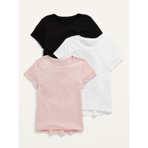 Oldnavy Softest Short-Sleeve Solid T-Shirt 3-Pack for Girls