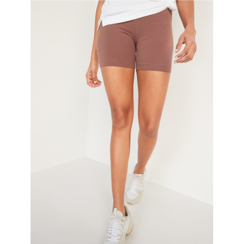 Oldnavy High Waisted Jersey Biker Shorts for Women -- 6-inch inseam