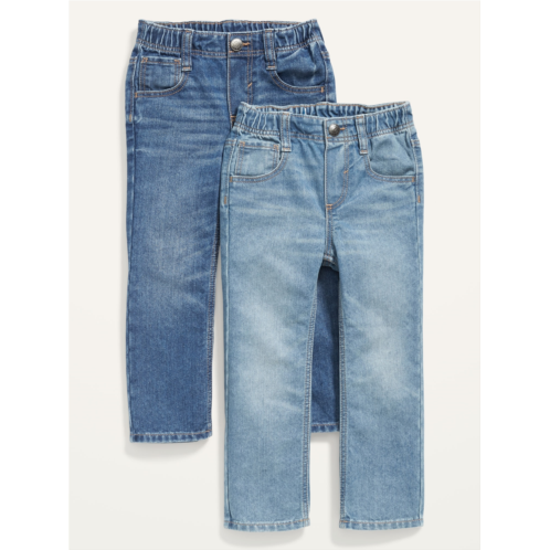 Oldnavy Unisex Wow Straight Pull-On Jeans 2-Pack for Toddler Hot Deal