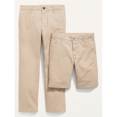 Oldnavy Straight Uniform Pants & Shorts Knee Length 2-Pack for Boys