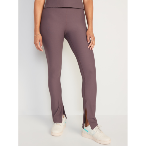 Oldnavy Extra High-Waisted PowerSoft Ribbed Flare Leggings
