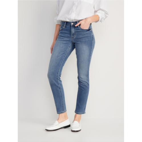 Oldnavy Mid-Rise Power Slim Straight Jeans for Women