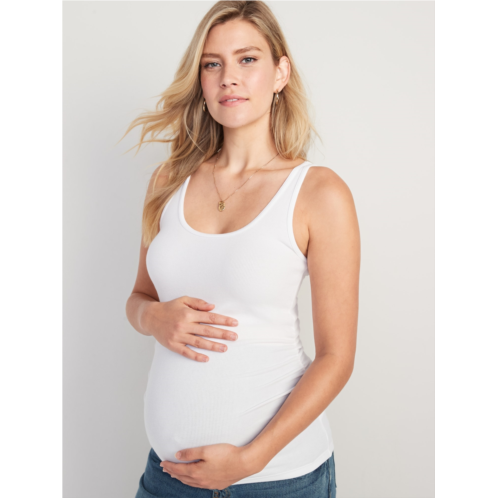 Oldnavy Maternity First-Layer Rib-Knit Side-Shirred Tank Top