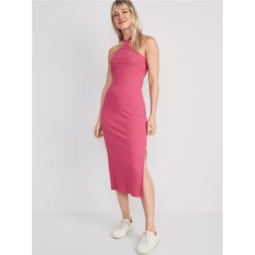 Oldnavy Rib-Knit Halter Midi Dress