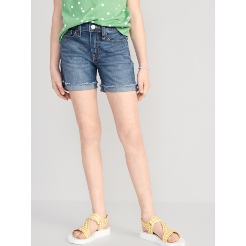 Oldnavy High-Waisted Roll-Cuffed Cut-Off Jean Shorts for Girls