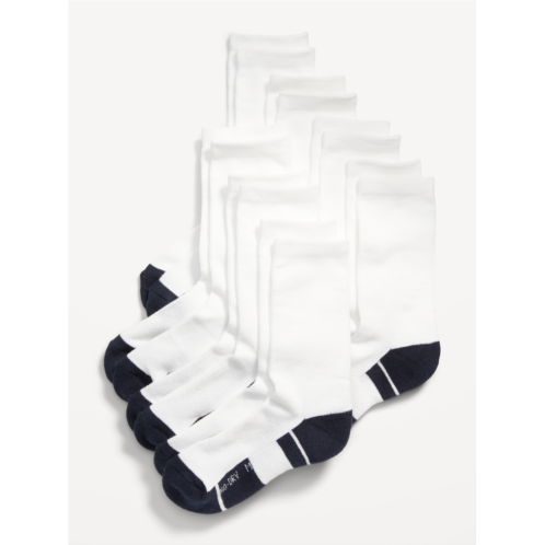 Oldnavy Gender-Neutral Solid Crew Socks 7-Pack for Kids