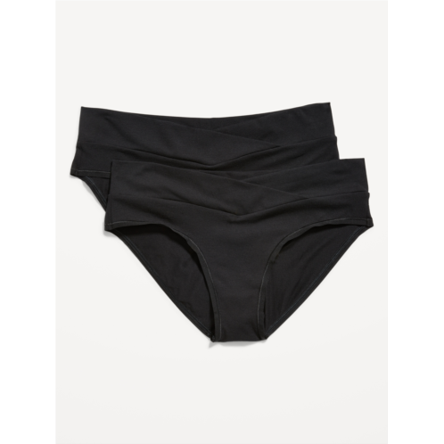 Oldnavy Maternity 2-Pack Soft-Knit Low-Rise Bikini Underwear