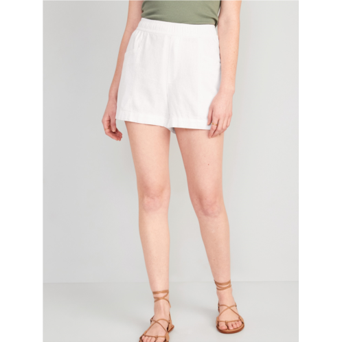 Oldnavy High-Waisted Linen-Blend Shorts -- 3.5-inch inseam