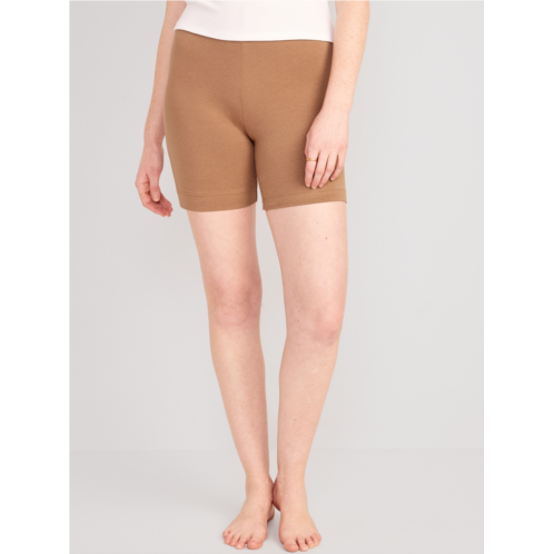 Oldnavy High Waisted Jersey Biker Shorts for Women -- 6-inch inseam Hot Deal