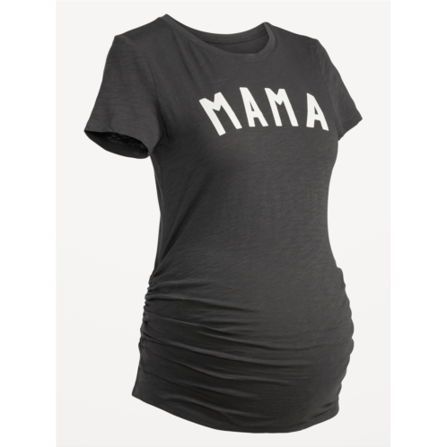 Oldnavy Maternity Graphic Side-Shirred T-Shirt Hot Deal