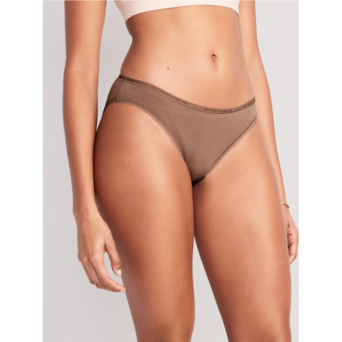 Oldnavy Mid-Rise Everyday Cotton Logo Graphic Bikini Underwear