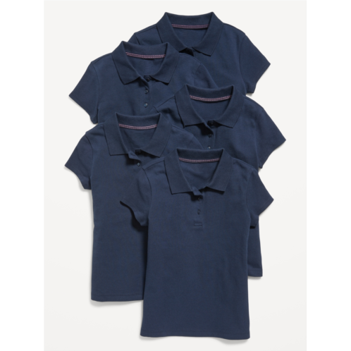Oldnavy Uniform Pique Polo Shirt 5-Pack for Girls