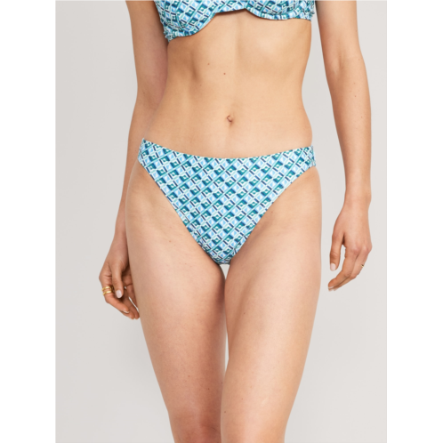 Oldnavy High-Waisted Printed French-Cut Bikini Swim Bottoms