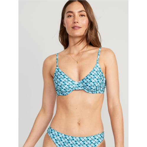 Oldnavy Matching Print Underwire Bikini Swim Top