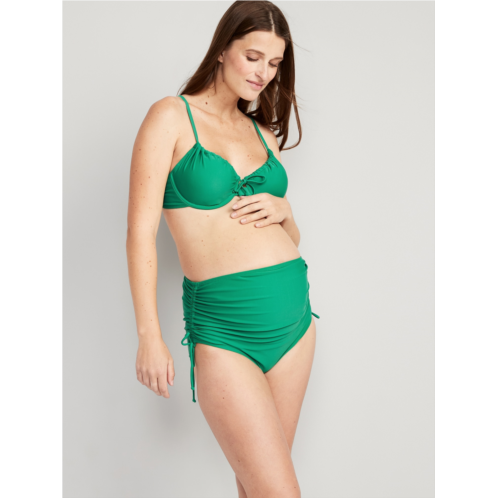 Oldnavy Maternity Ruched Side-Tie Swim Bottoms