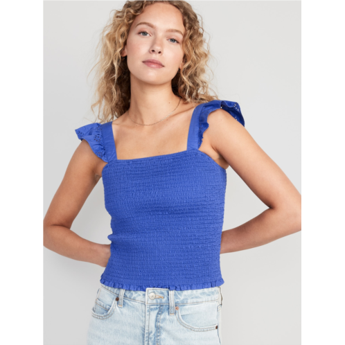 Oldnavy Fitted Ruffle Crop Top