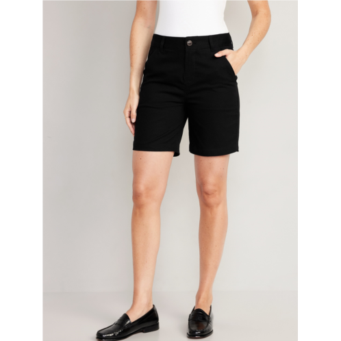 Oldnavy High-Waisted Uniform Bermuda Shorts -- 7-inch inseam