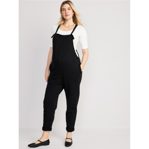 Oldnavy Maternity Knotted-Strap Fleece Overalls