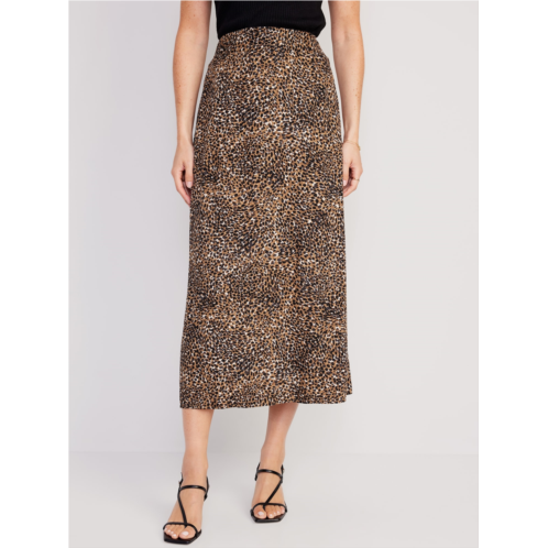 Oldnavy High-Waisted Smocked Crepe Maxi Skirt