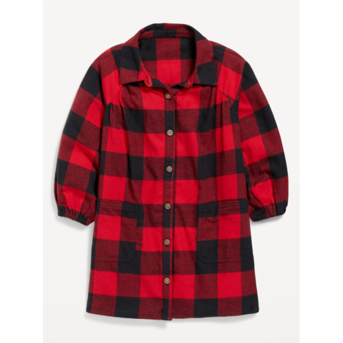 Oldnavy Plaid Utility-Pocket Shirt Dress for Toddler Girls