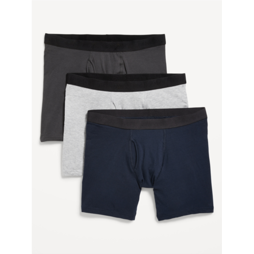 Oldnavy Soft-Washed 3-Pack Modal Boxer-Brief Underwear -- 6-inch inseam