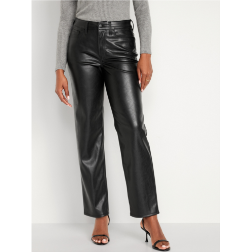 Oldnavy High-Waisted OG Loose Faux-Leather Pants