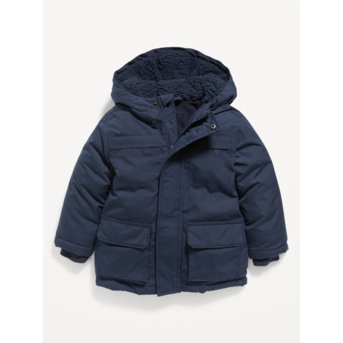 Oldnavy Unisex Hooded Zip-Front Water-Resistant Jacket for Toddler