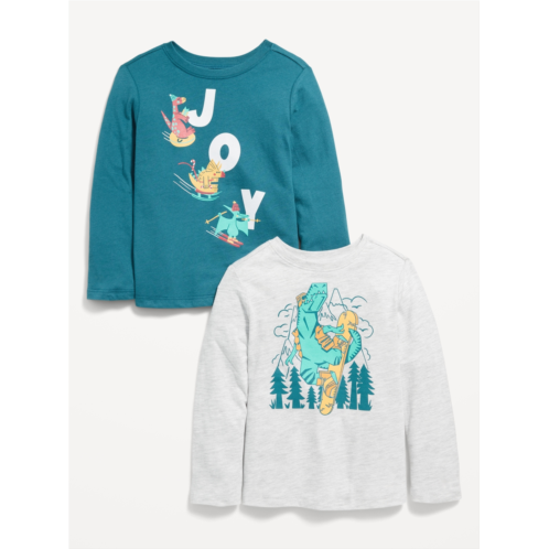 Oldnavy Unisex Long-Sleeve Graphic T-Shirt 2-Pack for Toddler