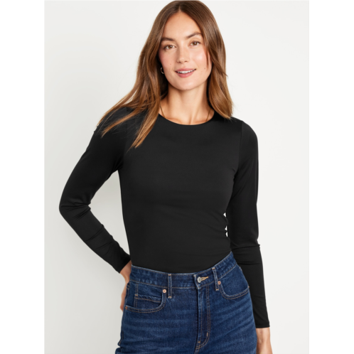 Oldnavy Long-Sleeve Double-Layer Sculpting T-Shirt