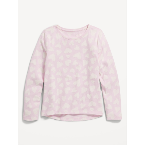 Oldnavy Softest Long-Sleeve Printed T-Shirt for Girls