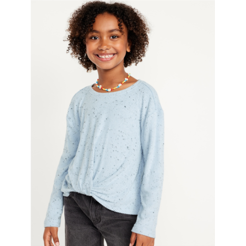 Oldnavy Long-Sleeve Twist-Front Top for Girls