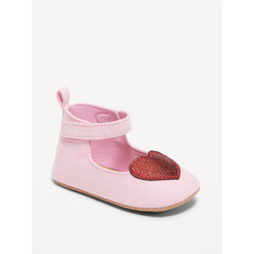 Oldnavy Faux-Suede Ankle-Strap Ballet Flat Shoes for Baby