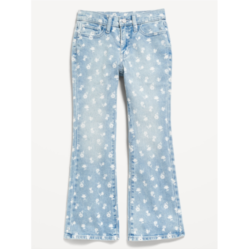Oldnavy High-Waisted Printed Flare Jeans for Girls