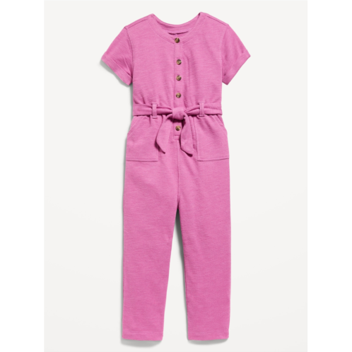 Oldnavy One-Piece Tie-Front Jumpsuit for Toddler Girls