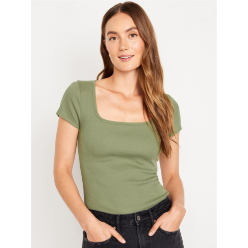 Oldnavy Fitted Square-Neck T-Shirt