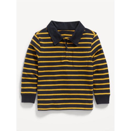 Oldnavy Long-Sleeve 1/4-Zip Polo Shirt for Toddler Boys