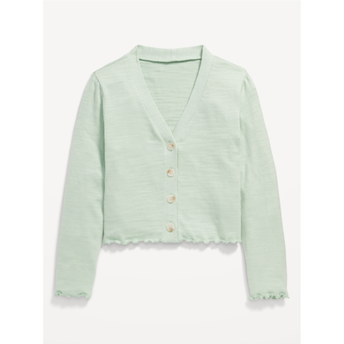 Oldnavy Cozy Cropped Button-Front Cardigan Sweater for Girls