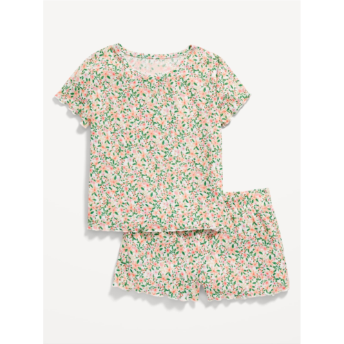 Oldnavy Printed Pajama Top and Shorts Set for Girls