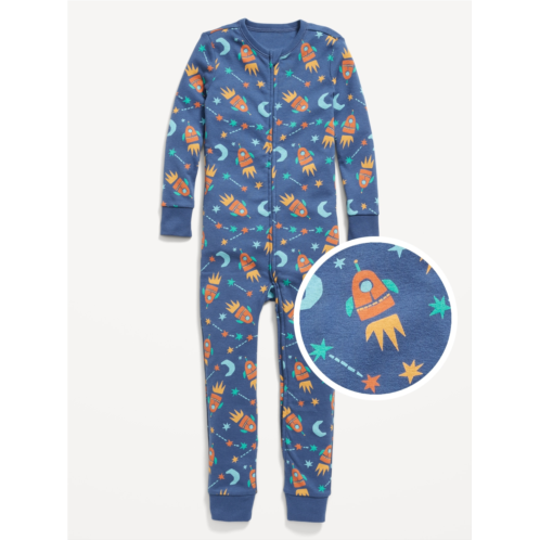 Oldnavy Unisex Snug-Fit 2-Way-Zip Printed Pajama One-Piece for Toddler & Baby Hot Deal